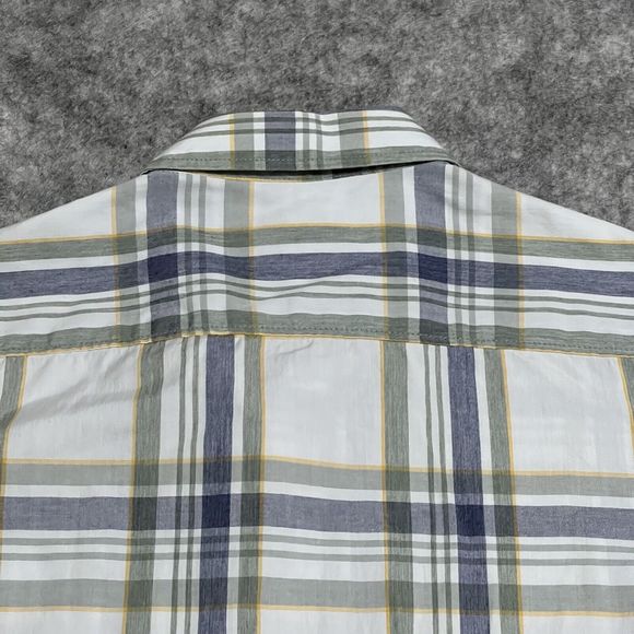 VANS Off The Wall Shirt Mens S Plaid Button Up Blue Pockets Skateboarding - Picture 17 of 17